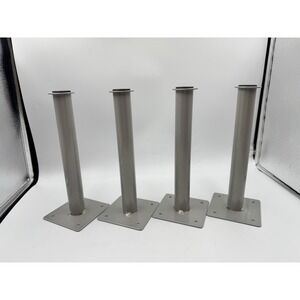 Set Of 4 9 Inch Metal Furniture Legs, Square Office Table Furniture Legs Preowne